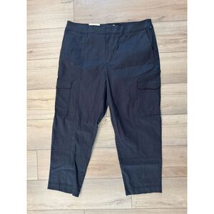 A New Day Pants Women's Black 17 Tapered Leg High Rise Slim Hip Thigh Stretchy